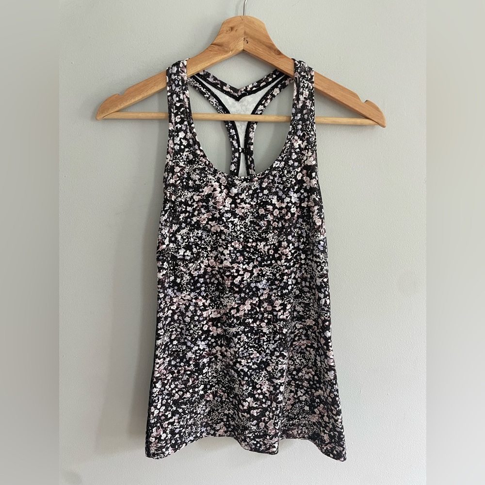 Lululemon Cool Racerback II Floral Spritz Multi Black